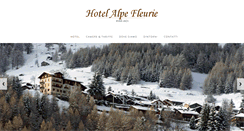 Desktop Screenshot of hotelalpefleurie.com