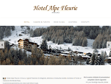 Tablet Screenshot of hotelalpefleurie.com